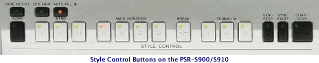 Style Control Buttons