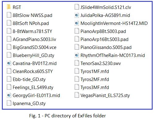 example files in pc directory