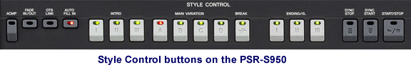 S950 Style Control Buttons
