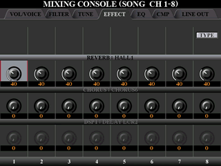 Mixing Console - Song 1-8 - Reverb