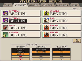 STYLE CREATOR - ASSEMBLY TAB