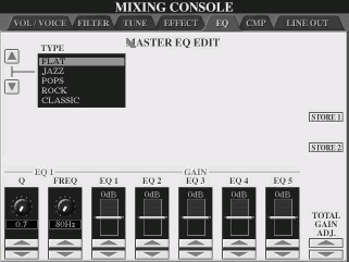 Mixing Console EQ Edit