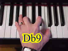 Db9 = Ab B Eb F
