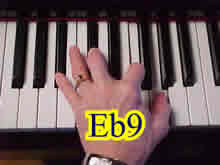 Eb9 = Bb Db F G