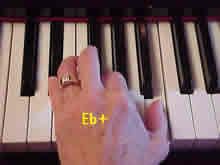 5-3-1 fingers on Eb-G-B