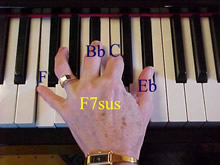 F7sus = F Bb C Eb