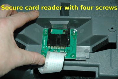 securing the card reader