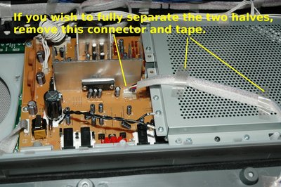 removing speaker connector