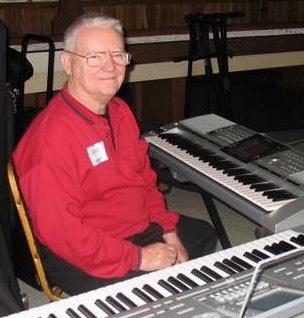 Deane at his keyboards
