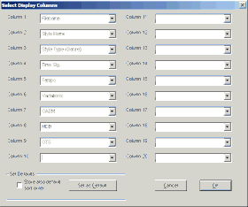 PSR Style Database Column Selection