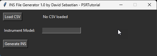INS File Generator Interface